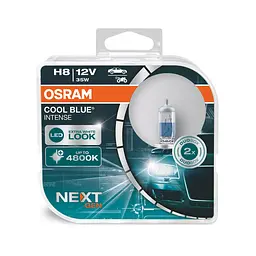 Комплект галогенових ламп Osram H8 12V 35W PGJ19-1 Cool Blue Intense Next Gen +100% 2шт/комп (64212CBN-HCB) - мініатюра 3