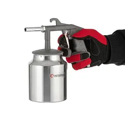 Пневматичний піскоструминний пістолет Intertool нижній бак 1000 мл 8bar PT-0705 - мініатюра 7