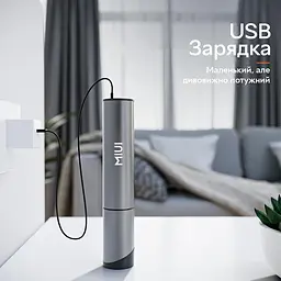 Портативний акумуляторний пилосос Xiaomi MIUI XT01B Vacuum Cleaner 40W 2000mAh бездротовий Light Grey - мініатюра 3