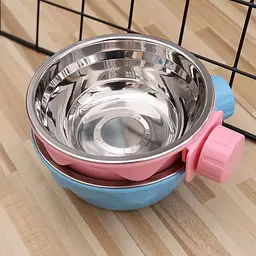 Миска з кріпленням до клітки/вольєру Derby Fixable Pet Bowl, L Рожевий - мініатюра 5