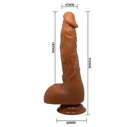 Фалоімітатор Baile Beautiful Encounter Jason Real Dildo Latin, 24х4.1 см - мініатюра 3