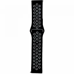 Ремінець Nike Sport 20mm Samsung Watch Active/Galaxy S4 42/44mm/Gear S2 Classic/Xiaomi Amazfit Чорний