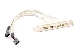 Планка розширення Usb 2.0 на задню панель 4 порти - мініатюра 2