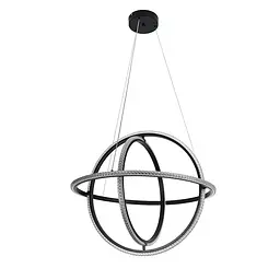 Люстра стельова LED Levistella 799L8703D-3 (600) BK, 70W, чорний, сучасний стиль з пультом управління