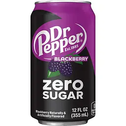 Газований напій Dr Pepper Blackberry Zero Sugar 355 мл