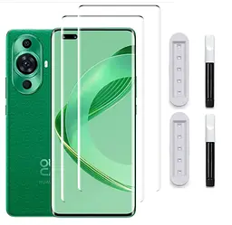 Захисне скло DK UV Curved для Huawei nova 10 Pro 015838 clear 2 шт. - мініатюра 2