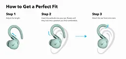 Bluetooth-гарнітура Anker SoundCore Sport X20 Зелений (A3968G61) - мініатюра 4