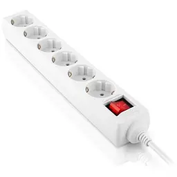 Мережевий фільтр живлення REAL-EL RS-6 Protect M 3m, white (EL122300033) - мініатюра 5