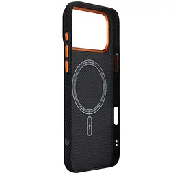 Чохол до мобільного телефона Armorstandart LikeCarbon2 SE MagCase Apple iPhone 17 Pro Max Kevlar Black Orange (ARM89165) - мініатюра 4