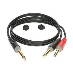 Готовий аудіокабель Jack 6,3 Stereo — 2xJack 6,3 mono KLOTZ AY1-0300 3м