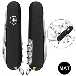 Ніж Victorinox Huntsman Mat 91мм 15функ чорн.мат