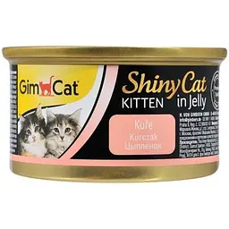 Консерви для котів GimCat Shiny Kitten Для кошенят з куркою 70 г (4002064413341) - мініатюра 2