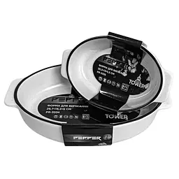 Форма для випікання овальна Pepper Tower PR-3334 29.7x18.2x6 см біла - мініатюра 6