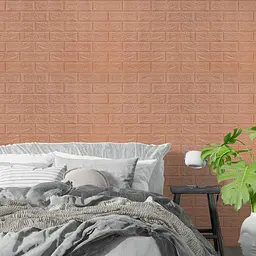 3D панель Sticker Wall самоклеюча цегла Пудра 700х770х5мм SW-00001801 - мініатюра 5