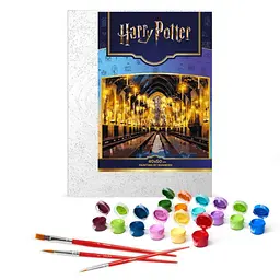 Картина за номерами WB Harry Potter: Велика зала з фарбами металік 40х50см