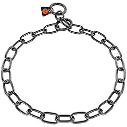 Нашийник для собак Sprenger Collar Medium Link середня ланка 3 мм, чорнена нержавіюча сталь 49 см