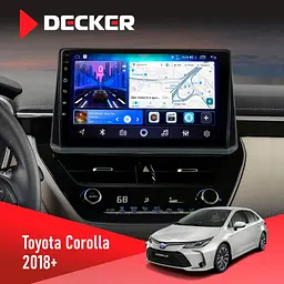 Штатна магнітола Toyota Corolla 2018+ Decker D10-006 4x64, 4G Decker (НФ-00009551)