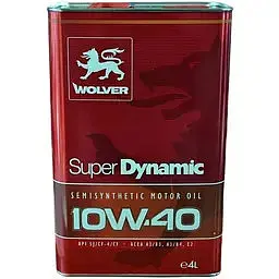 Автомобільна моторна олива WOLVER Super Dynamic 10W-40 4л