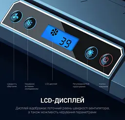 Охолоджувальна підставка для ноутбука до 18 дюймів GamePro GPCP-1450 5xfans - мініатюра 15