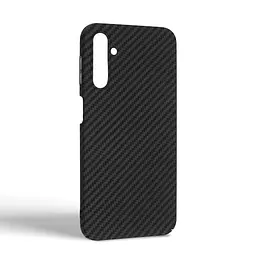 Карбоновый чехол для Samsung Galaxy A24 4G (A245), LikeCarbon, черный, панель, защитный чехол-накладка, ультратонкий и легкий, противоударный, обеспечивает защиту от ударов, падений и царапин, ArmorStandart (ARM71923) - мініатюра 2