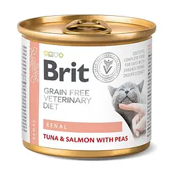 Вологий корм Brit VetDiets Renal для котів із хронічною нирковою недостатністю 200 г - мініатюра 2