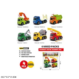 Інерційна модель будівельної спецтехніки Mini series (3309-6) в асортименті