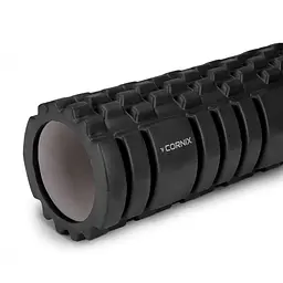Масажний ролик Cornix EVA 33 x 14 см (валик, ролер) XR-0029 Black - мініатюра 3