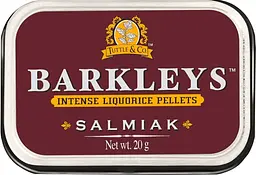 Драже Barkleys Intense Liquorice Pellets Salmiak 20г