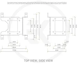 Кріплення EKWB EK-UNI Pump Bracket (120mm FAN) Vertical 4839K (3830046997999) - мініатюра 7