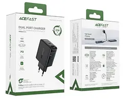 Зарядний пристрій швидкий Acefast A5 32 W USB-C + USB-A) - мініатюра 3