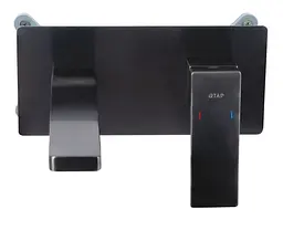Змішувач для раковини Qtap прихованого монтажу Gemini, Gunmetal Black PVD (k35) QTGEM273GMB45695 - мініатюра 2