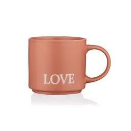 Чашка ARDESTO Love, 420мл, кераміка, помаранчевий (AR3043OR)