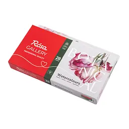 Набір акварельних фарб Botanical, 28х2,5 мл, кювета, метал. пенал Індіго, ROSA Gallery (4823098518020) - мініатюра 2