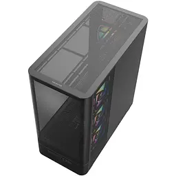 Корпус ModeCom VOLCANO AQ400 ARGB MIDI SIDE LCD 6,2” 4x120mm fans BLACK без БЖ ATX - мініатюра 8