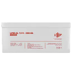 Аккумулятор гелевий LPM-GL 12V - 280 Ah - мініатюра 3
