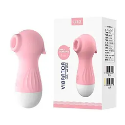 Вакуумний вібратор для клітора Wo-sex Lilo з USB 10 режимів Рожевий