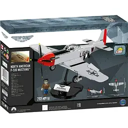 Конструктор Cobi Топ Ган 2 Истребитель P-51 Мустанг, 262 деталі (COBI-5806) - мініатюра 2