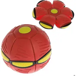 М'яч-запускалка складаний A-Toys Phlat Ball плоский м'яч трансформер помаранчевий