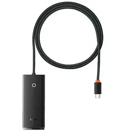 Концентратор Baseus USB-C to 4xUSB 3.0 1.0m black (WKQX030401)