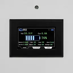 Акумулятор LP LiFePO4 51,2V - 100 Ah (5120Wh) (BMS 100A/50А) метал LCD Smart RS485/CAN JK настінний - мініатюра 7