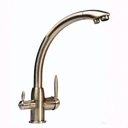 Змішувач для кухні під осмос Globus Lux LAZER GLLR-0777-9-BRONZE - мініатюра 3