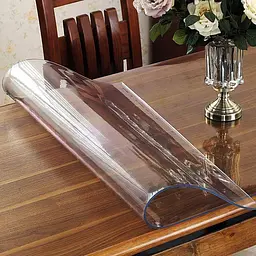 Гнучке (м'яке, рідке) скло скатертину на стіл Soft Glass 2.2х1.4м (товщина 2.0 м) Прозора - мініатюра 10