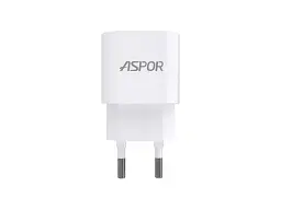 Мережевий зарядний пристрій Aspor A818 Plus (1USB/2.4 A) White - мініатюра 2