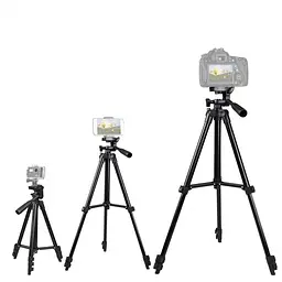 Штатив металевий універсальний для телефону та фотоапарата Tripod 3120 портативний трипод 0,35-1.02м - мініатюра 5
