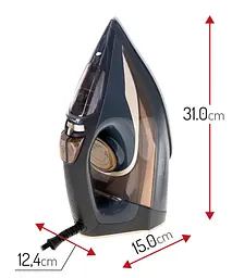 Утюг Camry CR 5036 black-gold 3400Вт/ 360 мл/ кераміка/ ''Крапля-стоп''/автовимкнення/ чорна - мініатюра 7