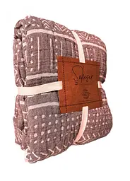 Муслінове плед - покривало Cotton Saheser Kahve євро 220х240 см TC303375987