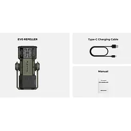 Кемпінговий фумігатор-ліхтар Flextail Evo Repel з функцією Power Bank Type-C (Зелений) - мініатюра 2