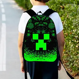 Рюкзак дитячий майнкрафт "Minecraft" 34х27см, міський ранець для хлопчика з принтом (00317)