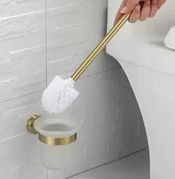 Йоршик для унітазу Rea Mist 06 gold REA-80032, Золотий - мініатюра 4