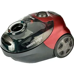 Пилосос Edler ED-1808RB Black/Red 1400 W мішковий багаторазовий мішок насадки універсальна щітка підлога/килим щілинна 2 металеві трубки
